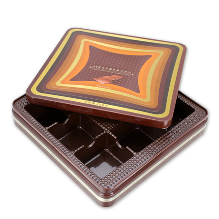 Big Size Square Chocolate Metal Box